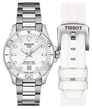 image of Tissot T1202101101100 Seastar 1000 36mm White Dial Watch