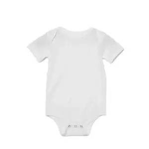 image of Bella + Canvas Baby Jersey Short Sleeve Onesie (12-18 Months) (White)