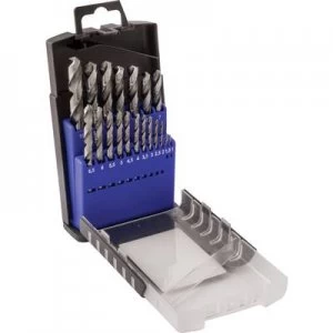 image of C.K. T3103 HSS Metal twist drill bit set 19 Piece DIN 338 Cylinder shank 1 Set