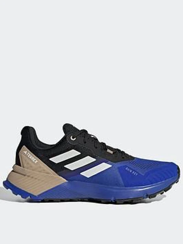 Image of Trail running shoes adidas Terrex Soulstride Rain.Rdy Bleu Male 39 1/3