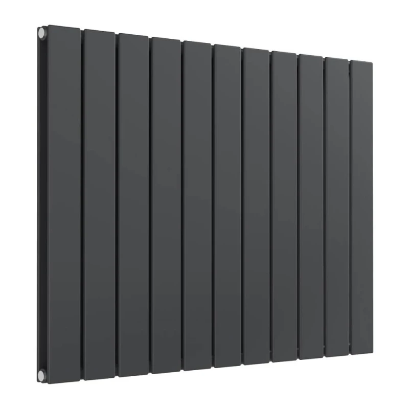 Image of Bathroom Kingdom Flat Anthracite Double Flat Panel Horizontal Radiator 600x810 in Grey Grey Unisex
