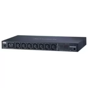 Image of Aten PE6208G power distribution unit (PDU) 8 AC outlet(s) 1U Black