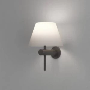 Image of 1 Light Bathroom Wall Light Bronze Effect IP44, G9