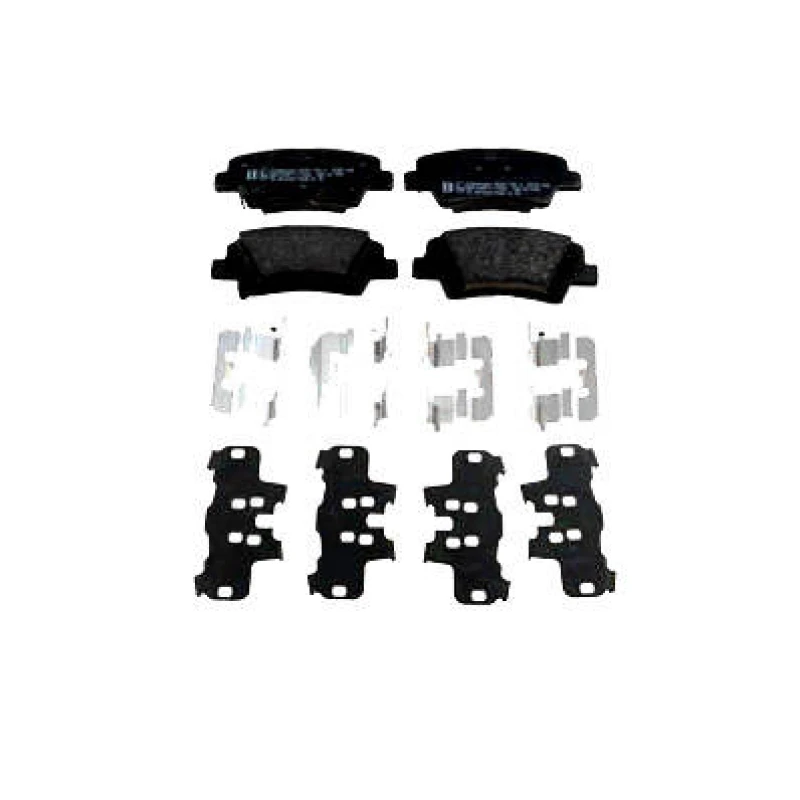 Image of ZIMMERMANN 25337.160.2 Brake pad set Rear Axle, with acoustic wear warning, Photo corresponds to scope of supply Brake Pad Set,disc brake (402)
