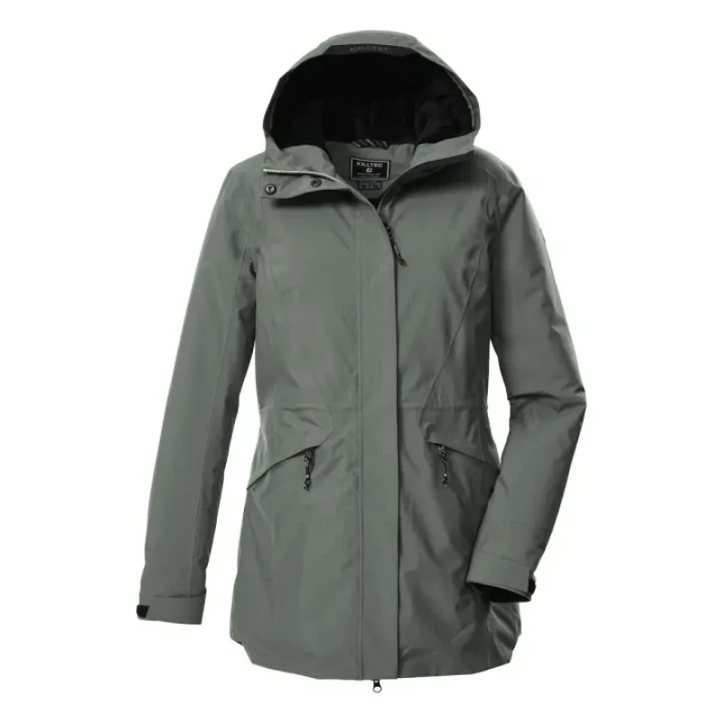 Image of Killtec Womens hooded waterproof jacket Killtec Kow 19 Vert Female 46