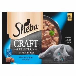 Sheba Craft Fish and Gravy Cat Food 12 x 85g