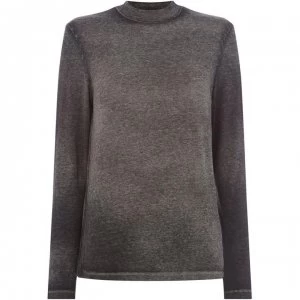 image of Label Lab Acid Wash Roll Neck - Grey