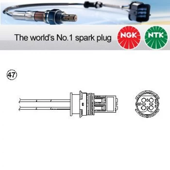 Image of 1x NGK NTK Oxygen O2 Lambda Sensor OZA660-EE8 OZA660EE8 (5682)