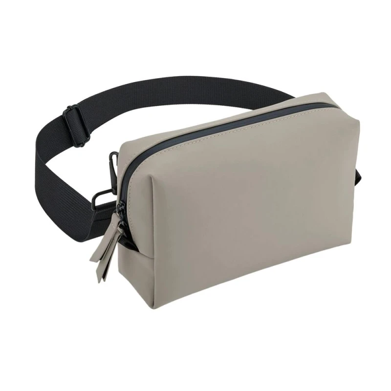Image of Bagbase Mens Matte PU Crossbody Bag in Stone Stone Male One Size