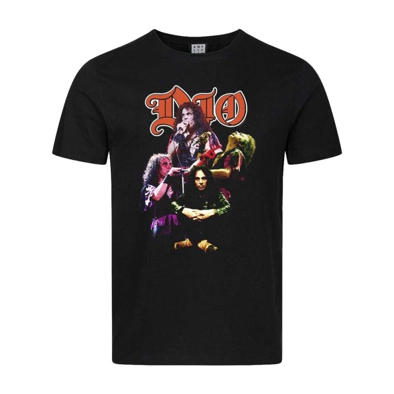 Image of Amplified Mens Collage T-Shirt in Black Size: Large Black Male L