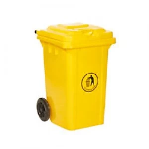 Image of GPC Wheelie Bin Yellow 80L