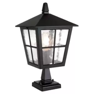 Image of IP43 1 Bulb Chain Lantern Light Black LED E27 100W Bulb External d00211