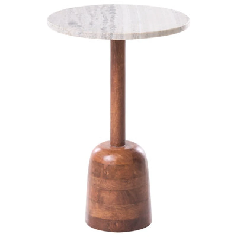 Image of Beliani Side Table Hartwell Mango Wood Brown