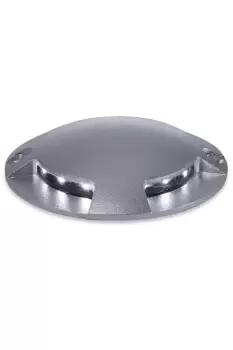 LED 12 Light 4 Way Walkover Recessed Light Aluminium White IP67