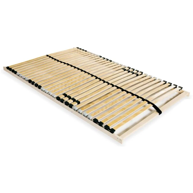 Image of VIDAXL Vidaxl - Slatted Bed Base without Mattress with 28 Slats 7 Zones 100x200cm 8718475606543