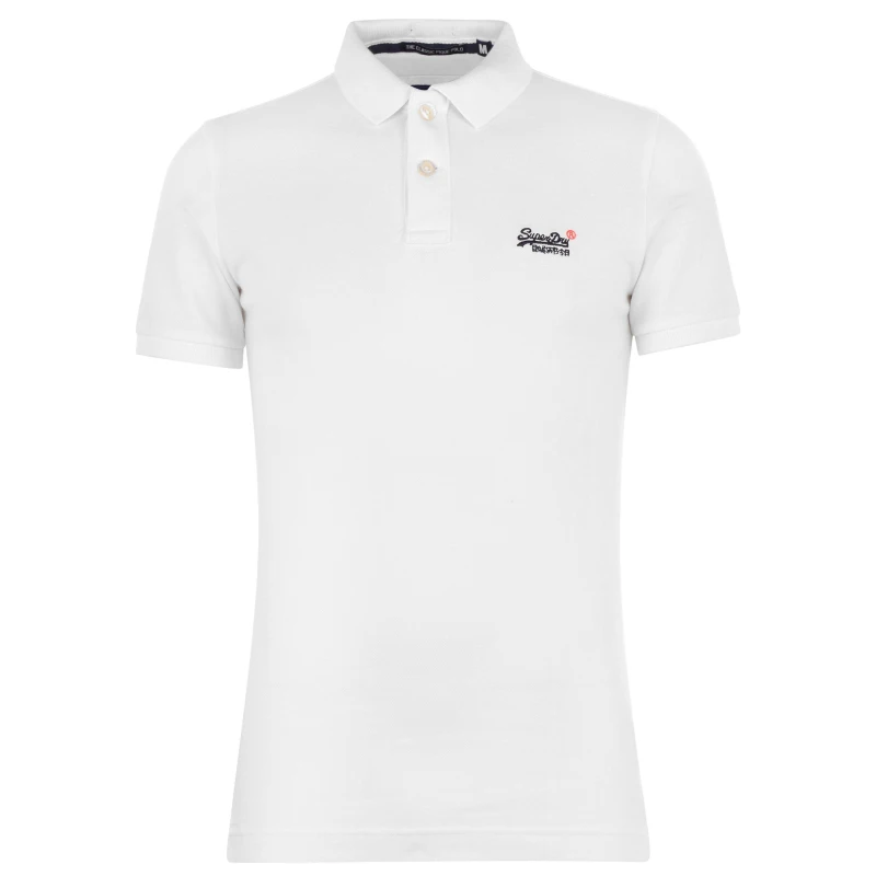 Image of Superdry Core Polo Shirt - White White S