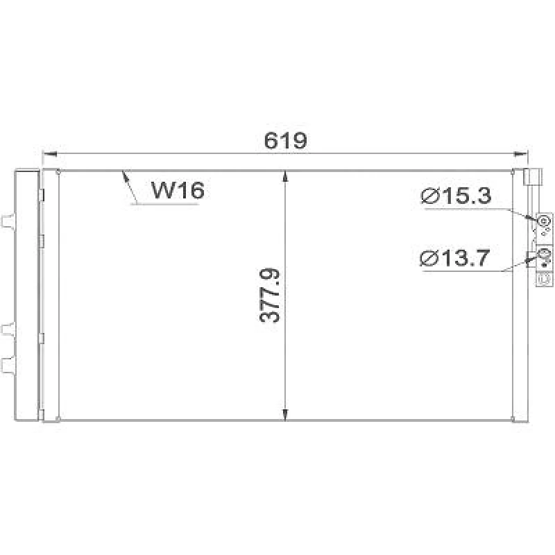 Image of Air conditioning condenser DIEDERICHS DCC1580