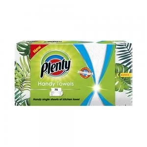 Image of Plenty Handy Kitchen Towels 2-Ply 75 Sheets per Box Ref C001749 Pack 8