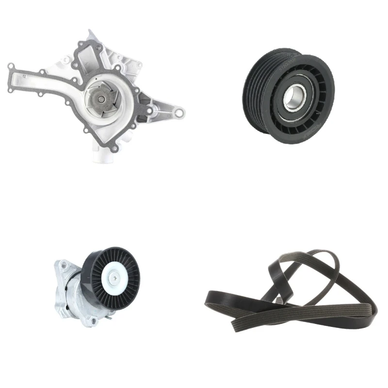 Image of RIDEX 4172P0149 Water Pump + V-Ribbed Belt Kit without tensioner pulley damper Water Pump + V-Ribbed Belt Kit (4172)