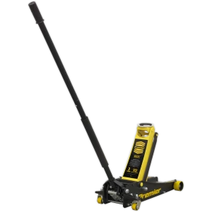 image of Sealey Premier Rocket Lift Trolley Jack 3 Tonne Yellow