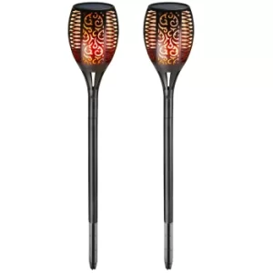 Image of Solar Garden Torch 2Pcs Flickering
