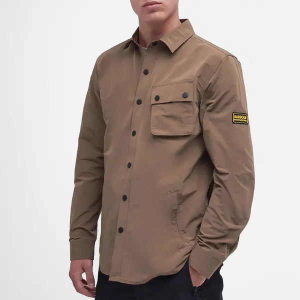 Image of Barbour International Control Nylon Overshirt - XL Brown Shirts male MOS0103ST32 XL