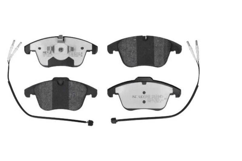 Image of MEYLE 025 243 3218/PD Brake pad set Front Axle, incl. wear warning contact, MEYLE-PD Quality, with anti-squeak plate Brake Pad Set,disc brake (402)