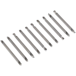 Image of Sealey 10 Piece Double End Drill Bit Set