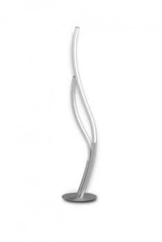 image of Table Lamp 84cm, 12W LED, 3000k, 960lm, Silver Chrome, Touch Dimmer