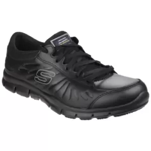 Image of Skechers Occupational Womens/Ladies Eldred Slip Resistant Lace Up Work Shoes (3 UK) (Black)