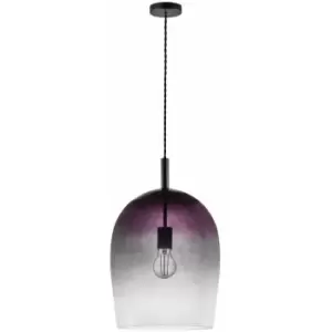 image of Nordlux Uma 30cm Dome Pendant Ceiling Light Grey, E27