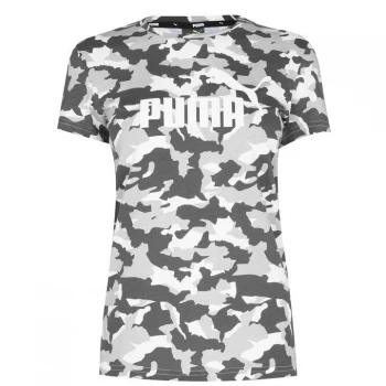 image of Puma Big Logo T-Shirt Ladies - Urban Camo