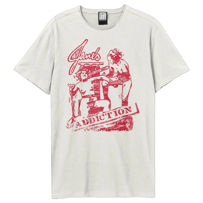 Image of Amplified Amplified Men It's My Party Jane's Addiction T-Shirt in White Size: X-Small White XS Male 5063703824422