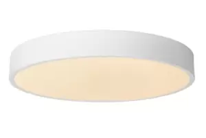 image of Unar Modern Flush ceiling light - Ø39,5cm - LED Dim. - 1x24W 2700K - 3 StepDim - White