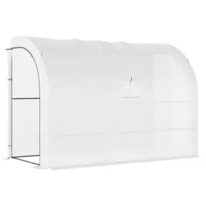 Image of Outsunny 300 x 150 x 213 Plant Greenhouse Garden Nursery W/ Cover Window White