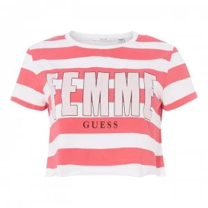 image of Guess Femme Crop Pyjama Top - S165