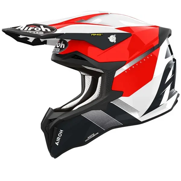 Image of Airoh Strycker Blazer Red Offroad Helmet S