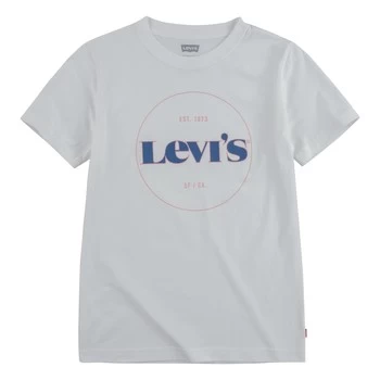 Levis 9ED415-001 boys's Childrens T shirt in White - Sizes 10 years,12 years,14 years,16 years