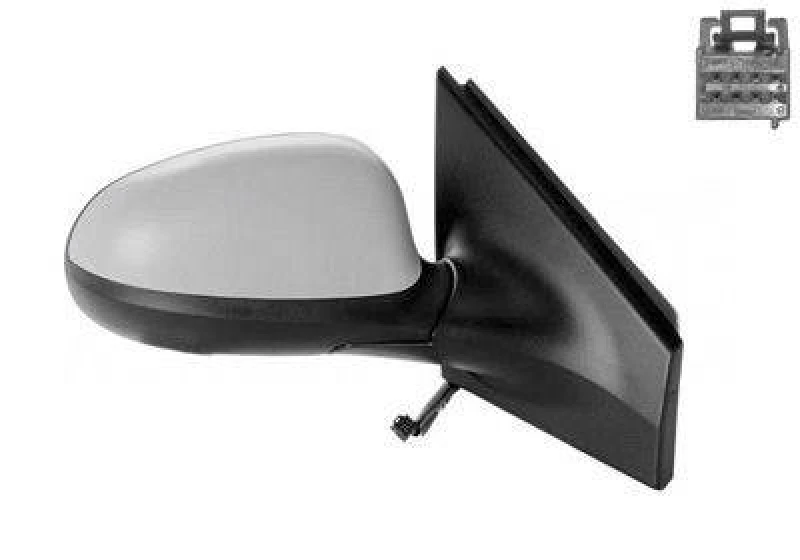 Image of VAN WEZEL 1629817 Wing mirror * HAGUS * Left, Heatable, primed Outside Mirror (50)
