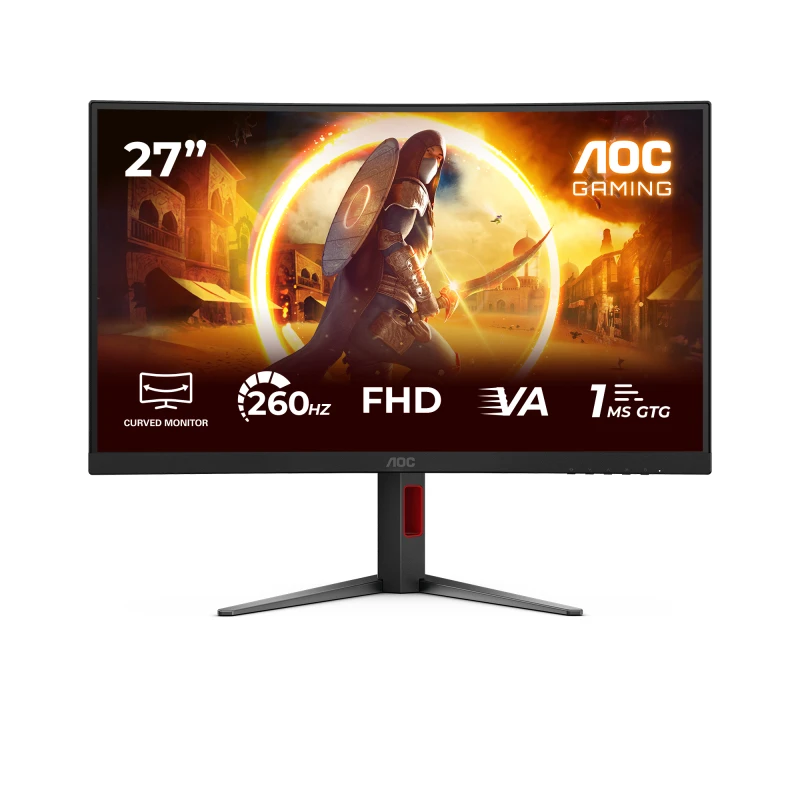 Image of AOC C27G4Z2 27" Full HD Fast VA 260Hz 0.3ms Height Adjustable Curved Gaming Monitor C27G4Z2