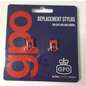 image of GPO Replacement Stylus for Empire and Jam Turntable - Pack of 2