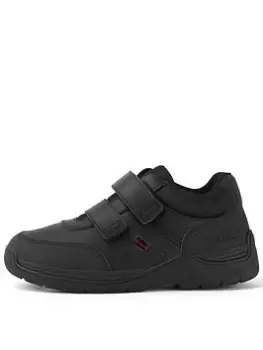 Image of Kickers STOMPER MID SCHOOL SHOE, Black, Size 13 Younger