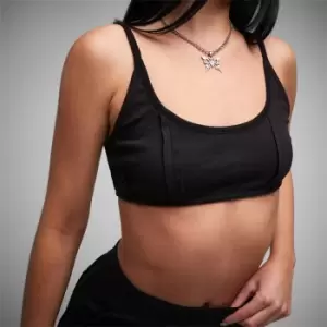 Missguided Co Ord Rib Seam Detail Bralet - Black