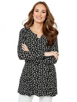 Joe Browns Reverse Seam Tunic - Black, Size 14, Women