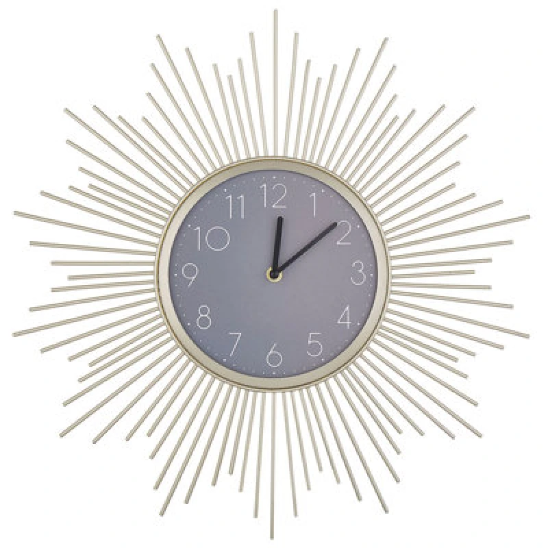 Image of Beliani Wall Clock Solura 45cm Metal Gold