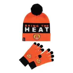 Image of Pokemon Charizard Bring the Heat Beanie & Knitted Gloves Giftset,...