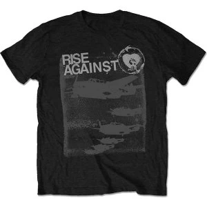 Image of Rise Against - Formation Unisex Large T-Shirt - Black