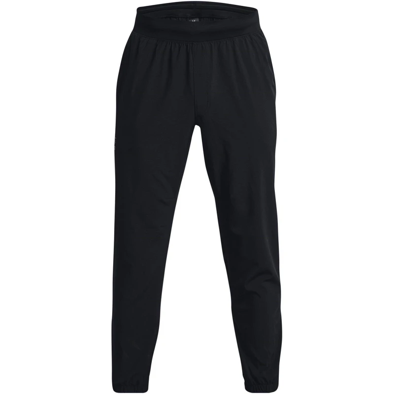Image of Under Armour Mens Rock Unstoppable Closed Hem Jersey Jogger Black male XS