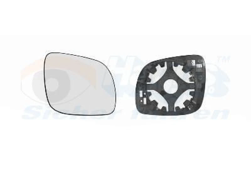 Image of VAN WEZEL Wing mirror glass VAN WEZEL 7620834