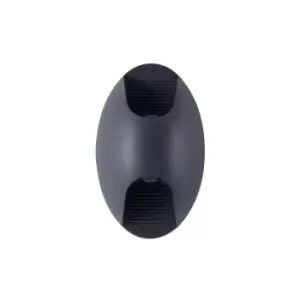 Image of Times Square Integrated LED Wall Lamp Grey, IP65